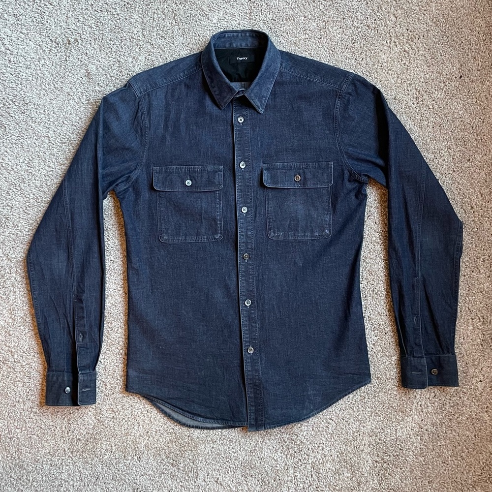 Theory - Barham Chambray Button-Down - Men's XS